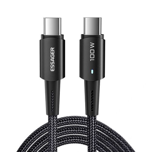 USB-C to USB-C Cable 100W Essager 1m (black), Essager EXCTT1-CG01