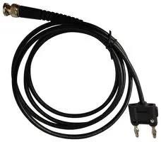 BNC PLUG-4MM DBL BANANA PLUG, BLK, 1.52M MP770804