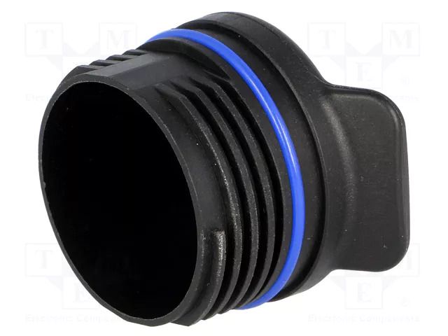 Protection cover; IP67,IP6K9K; external thread; black HARTING 09155035411