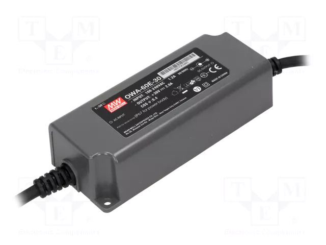 Power supply: switching; LED; 60W; 30VDC; 2A; 90÷264VAC; 127÷370VDC MEAN WELL OWA-60E-30