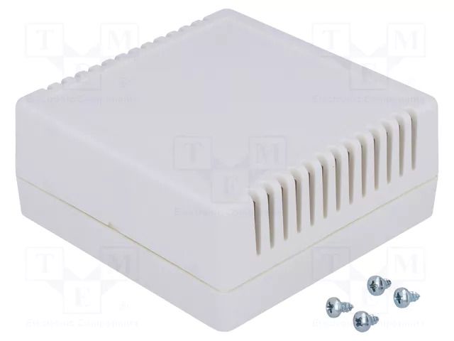 Enclosure: for alarms; X: 85mm; Y: 85mm; Z: 35.5mm; ABS; light grey SUPERTRONIC PP73BL