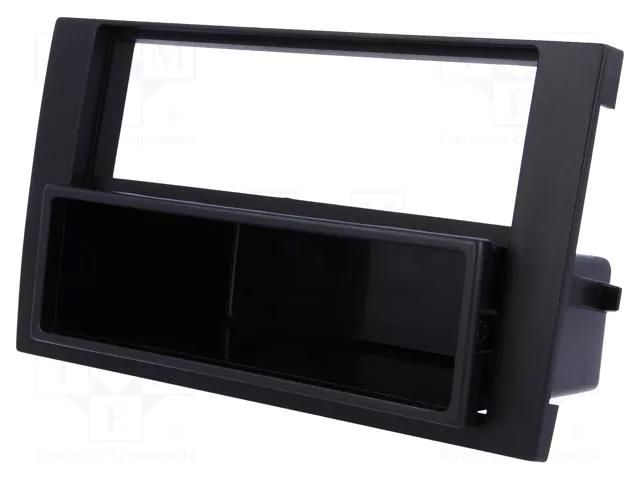 Radio frame; Audi; 2 ISO; black PER.PIC. RAM-40.224