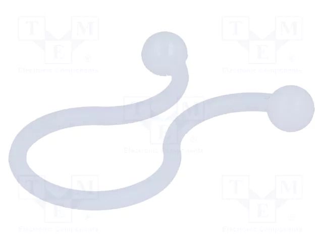 Cable clips; 14÷16.5mm; polyamide; natural; Cable P-clips ESSENTRA RI-TL-600-01