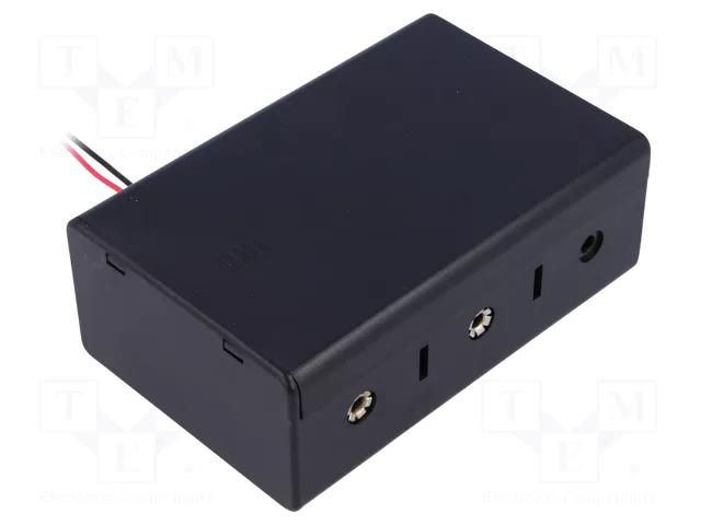Holder; D,R20; Batt.no: 3; cables; 150mm; black COMF SBH-131A