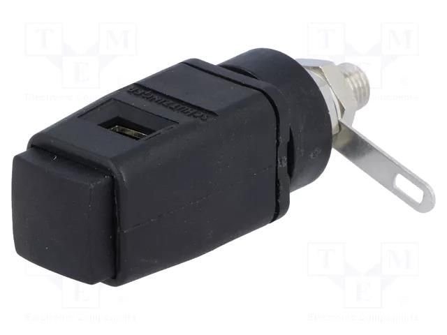 Laboratory clamp; black; 70VDC; 33VAC; 16A; screw,spring clamp SCHÜTZINGER SDK503-SW
