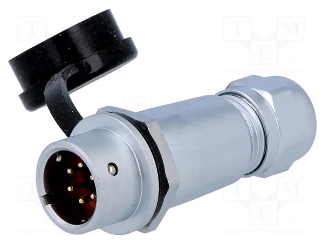 Connector: circular; plug; male; PIN: 6; IP67; SF12; 4÷6.5mm; 5A; 125V WEIPU SF1211/P6