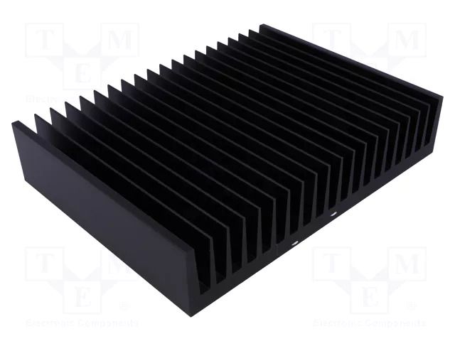 Heatsink: extruded; grilled; black; L: 150mm; W: 200mm; H: 40mm FISCHER ELEKTRONIK SK47/150/SA