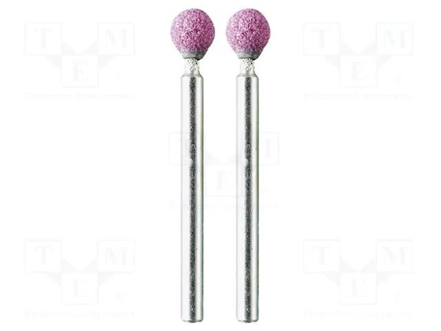 Grindingstone; Ø: 6mm; Ø: 3mm; 2pcs; aluminium oxide PG MINI PG-M2160