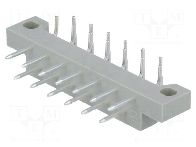 Connector: DIN 41617; plug; male; PIN: 13; THT; angled 90°; 4A; 250V CONEC SL13P