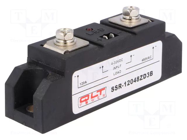 Relay: solid state; Ucntrl: 4÷32VDC; 120A; 44÷480VAC; SSR-Z QLT POWER SSR-12048ZD3B
