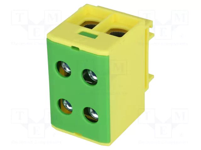 Splice terminal: rail; 320A; 690V; screw terminal; yellow-green OUNEVA T022050.YG