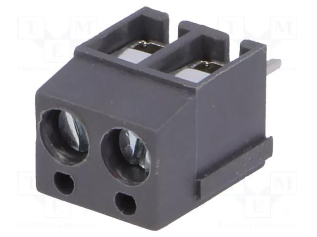Connector: PCB terminal block; terminal; 16A; 300V; angled 90° NINIGI TB-5.0-P-2P1-GY