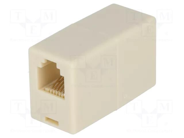 Coupler; 6p6c; RJ12 socket,both sides NINIGI TEL-0008-6/6