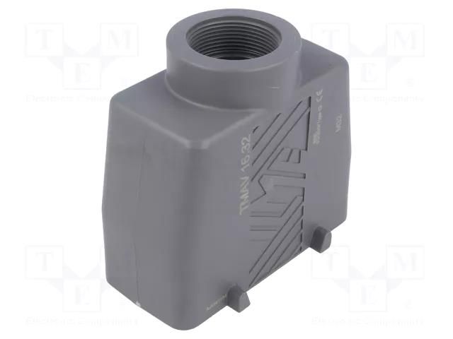 Enclosure for connectors: HDC; size 77.27; for cable; straight ILME TMAV16.32