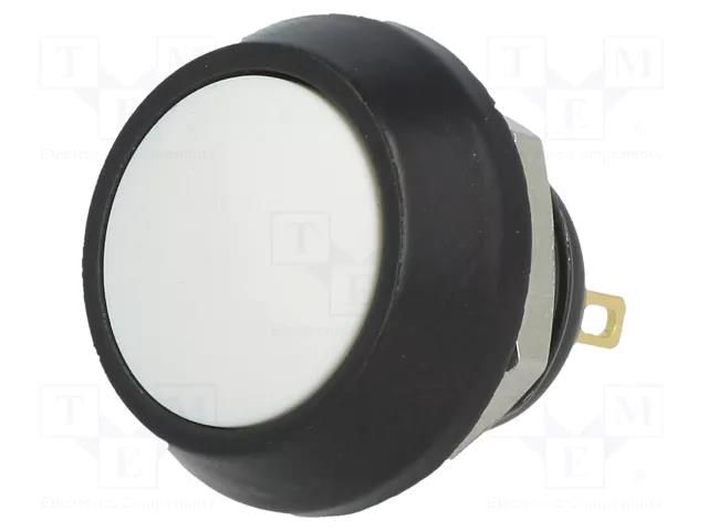 Switch: vandal resistant; Pos: 2; SPST-NO; 2A/36VDC; IP65; OFF-(ON) ONPOW V12B-12W-A