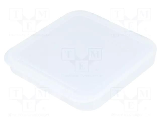 Container: single; polypropylene; 105x105x13mm LICEFA V20-10