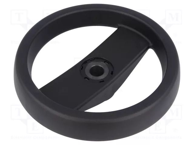 Knob; H: 51mm; technopolymer PP; Ømount.hole: 14mm; Øout: 160mm ELESA+GANTER VRTP.160A-14