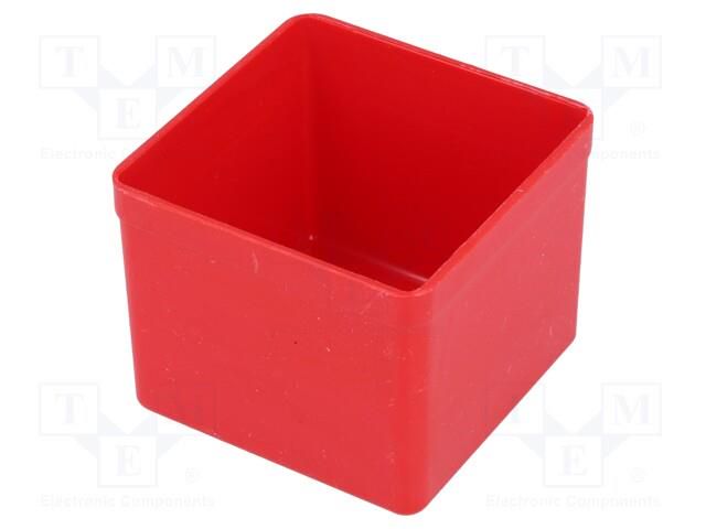 Box; polystyrene; red; 54x54x45mm; EuroPlus Insert 45 ALLIT AG W-456300