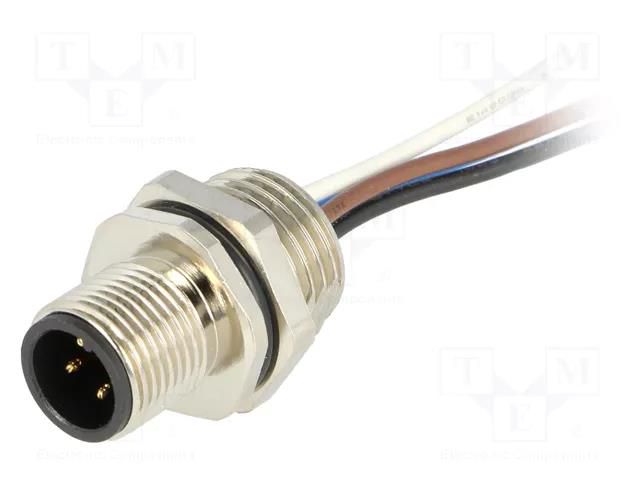 Connector: M12; socket; PIN: 4; male; Micro-Change; 250V; IP67; 4A MOLEX MX-120070-0156