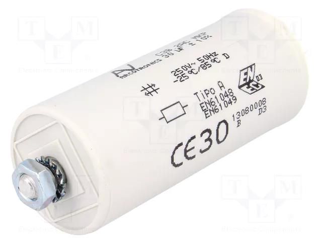 Capacitor: for discharge lamp; 50uF; 250VAC; ±10%; C3B KEMET C3B2AC55500B20K