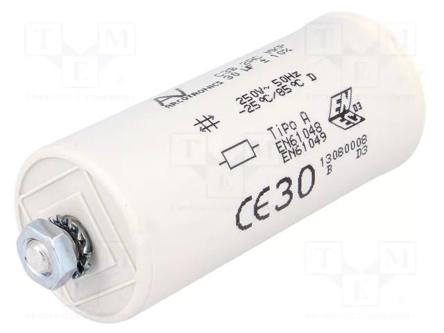Capacitor: polypropylene; 35uF; 250VAC; ±10%; C3B KEMET C3B2AC55350B20K