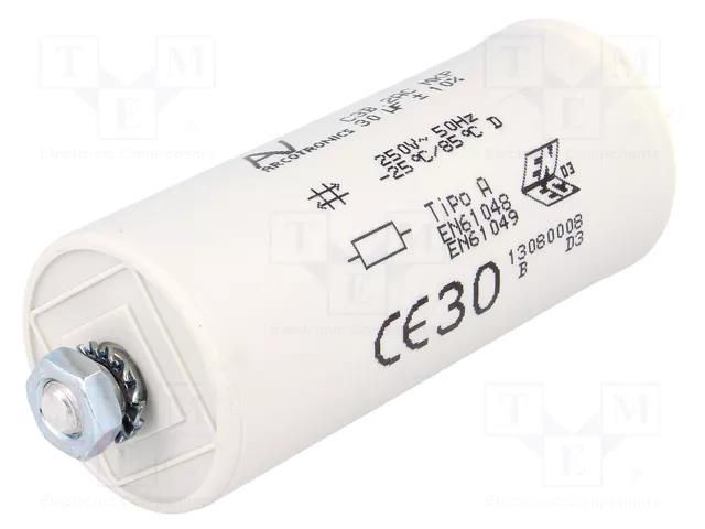 Capacitor: polypropylene; 35uF; 250VAC; ±10%; C3B KEMET C3B2AC55350B20K