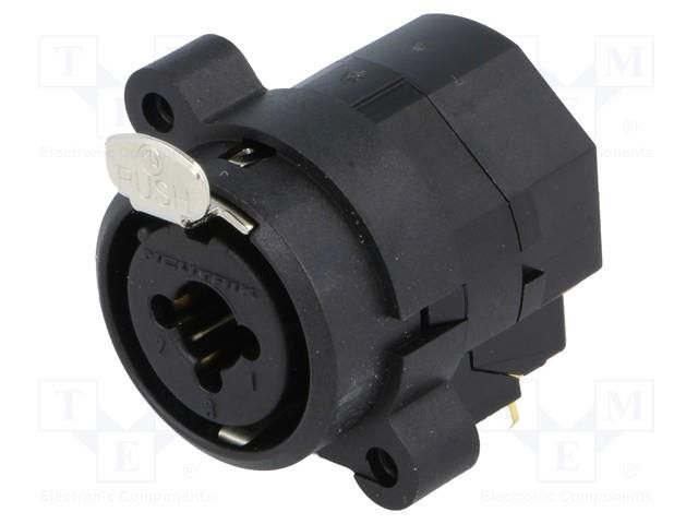 Connector: Jack 6,3mm + XLR; socket; female; Combo I; angled 90° NEUTRIK NTR-NCJ6FI-H