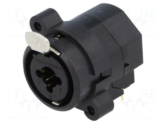Connector: Jack 6,3mm + XLR; socket; female; Combo I; angled 90° NEUTRIK NTR-NCJ6FI-H