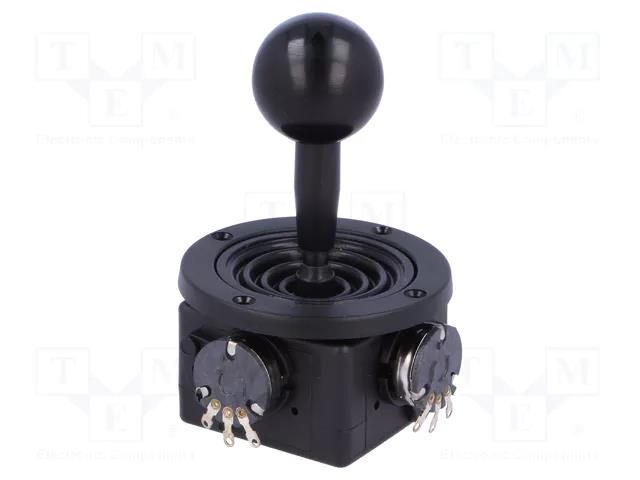 Joystick; 0÷10kΩ±5%,2- axes; Stabl.pos: 1; 10kΩ; -10÷80°C; ±5% OMTER TYXN OM201B-M4