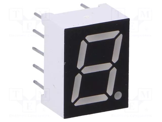 Display: LED; 7-segment; 9.9mm; 0.39"; No.char: 1; blue; 60mcd OPTO Plus LED OPD-S3913LB-BW