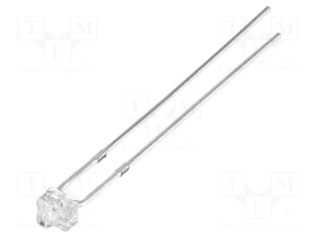 LED; red; 1.8mm; 3000÷4000mcd; 30°; Front: convex; 1.8÷2.6VDC OPTOSUPPLY OS5RPM7331A