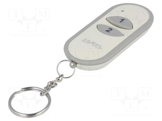 Remote control; IP20; EXTA FREE; 300m; Ch: 2; No.of butt: 2 ZAMEL P-257/2