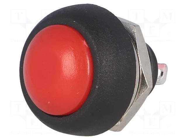 Switch: push-button; Pos: 2; 1A/250VAC; OFF-(ON); Illumin: none NINIGI PS33BRD