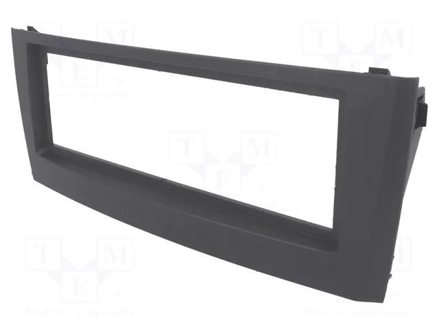 Radio frame; Fiat; 1 DIN; black PER.PIC. RAM-40.187.4