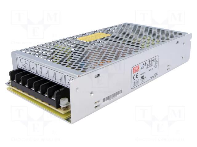 Power supply: switching; for building in,modular; 150W; 48VDC MEAN WELL RS-150-48