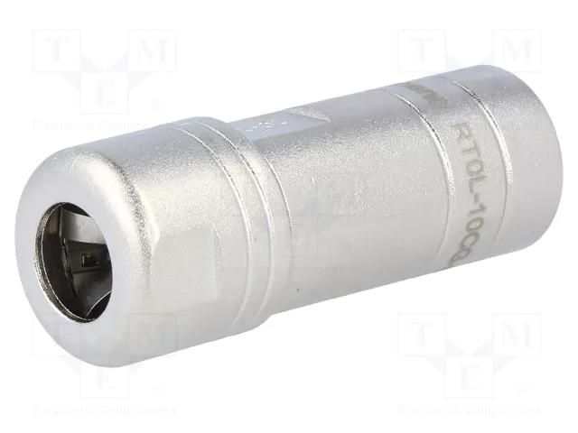 Gland; straight; size 10; metal; Plating: nickel; Ømax: 6.5mm; RT360 AMPHENOL RT0L-10CG-S1