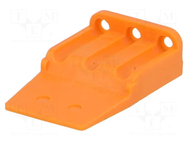 Secondary lock; female; PIN: 3; orange; DTM DEUTSCH WM3S