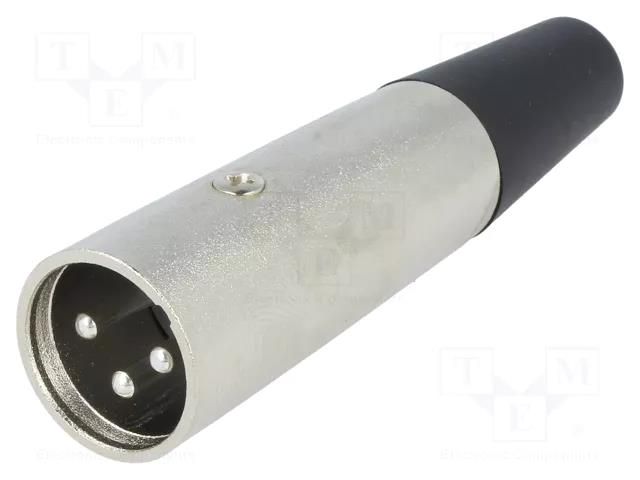 Connector: XLR; plug; male; PIN: 3; straight; for cable NINIGI XLR-3W-2