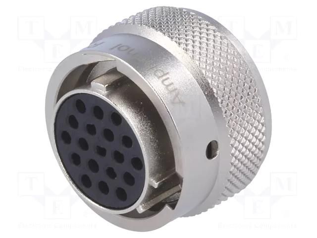 Connector: circular; plug; for cable; PIN: 19; female; w/o contacts AMPHENOL RT0W614-19SNH