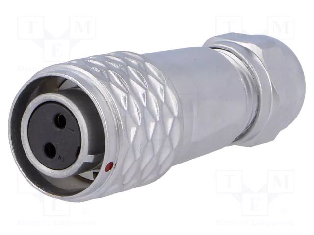 Connector: circular; plug; female; PIN: 2; IP67; SF12; 4÷6.5mm; 13A WEIPU SF1210/S2