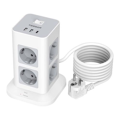 TESSAN Power strip TPS03-DE-C, Tessan TPS03-DE-C