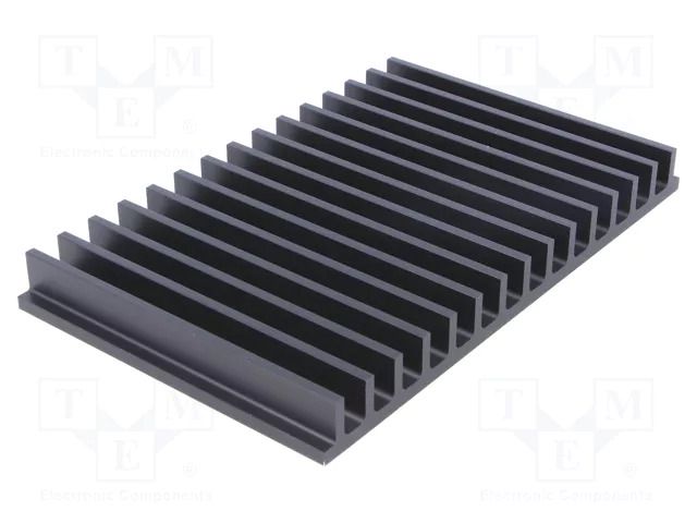 Heatsink: extruded; grilled; black; L: 100mm; W: 159mm; H: 15mm FISCHER ELEKTRONIK SK44/100/SA