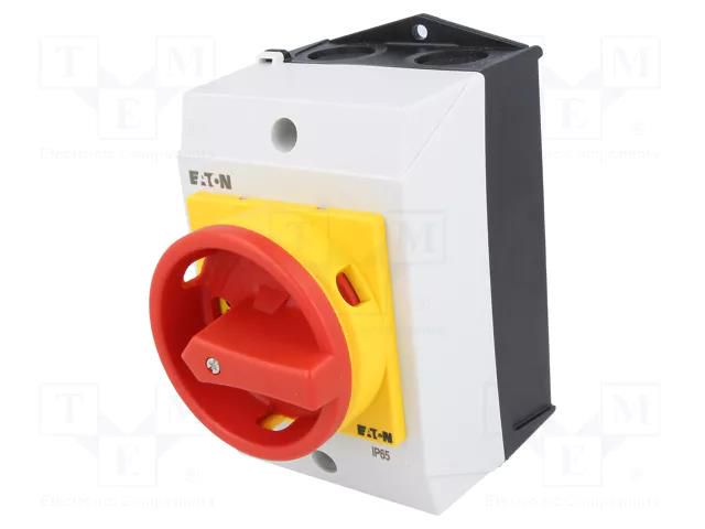 Switch: main cam switch; Stabl.pos: 2; 20A; OFF-ON; in housing EATON ELECTRIC T0-2-8900/I1/SVB