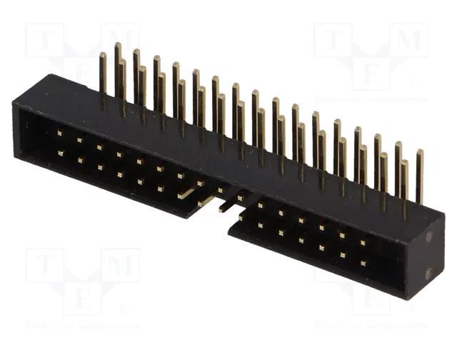 Connector: IDC; socket; male; PIN: 32; angled 90°; THT; gold-plated AMPHENOL COMMUNICATIONS SOLUTIONS T823-132A1R100HEU