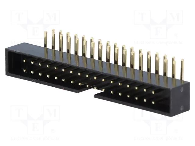 Connector: IDC; socket; male; PIN: 34; angled 90°; THT; gold-plated AMPHENOL COMMUNICATIONS SOLUTIONS T823-134A1R100HEU