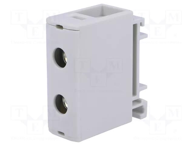 Splice terminal: rail; 160A; 1kV; screw terminal; grey; polyamide OUNEVA T021050