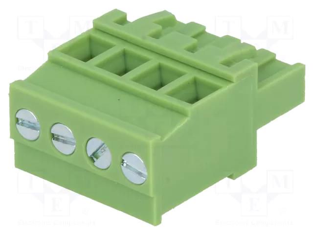 Connector: pluggable terminal block; plug; female; 15A; 300V; 1x4 XINYA TBW-5.0-4P