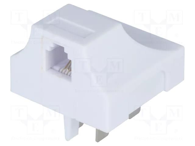 Adapter; RJ11 socket,WT4 plug; angled 90° NINIGI TEL-1006