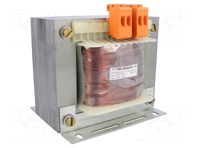 Transformer: mains; 600VA; 230VAC; 230V; Leads: terminal block INDEL TMB600/230V