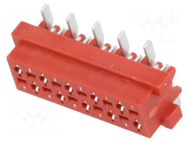 Connector: wire-board; socket; female; PIN: 10; 30V; 1A; vertical AMPHENOL COMMUNICATIONS SOLUTIONS TMM-6-0-10-2